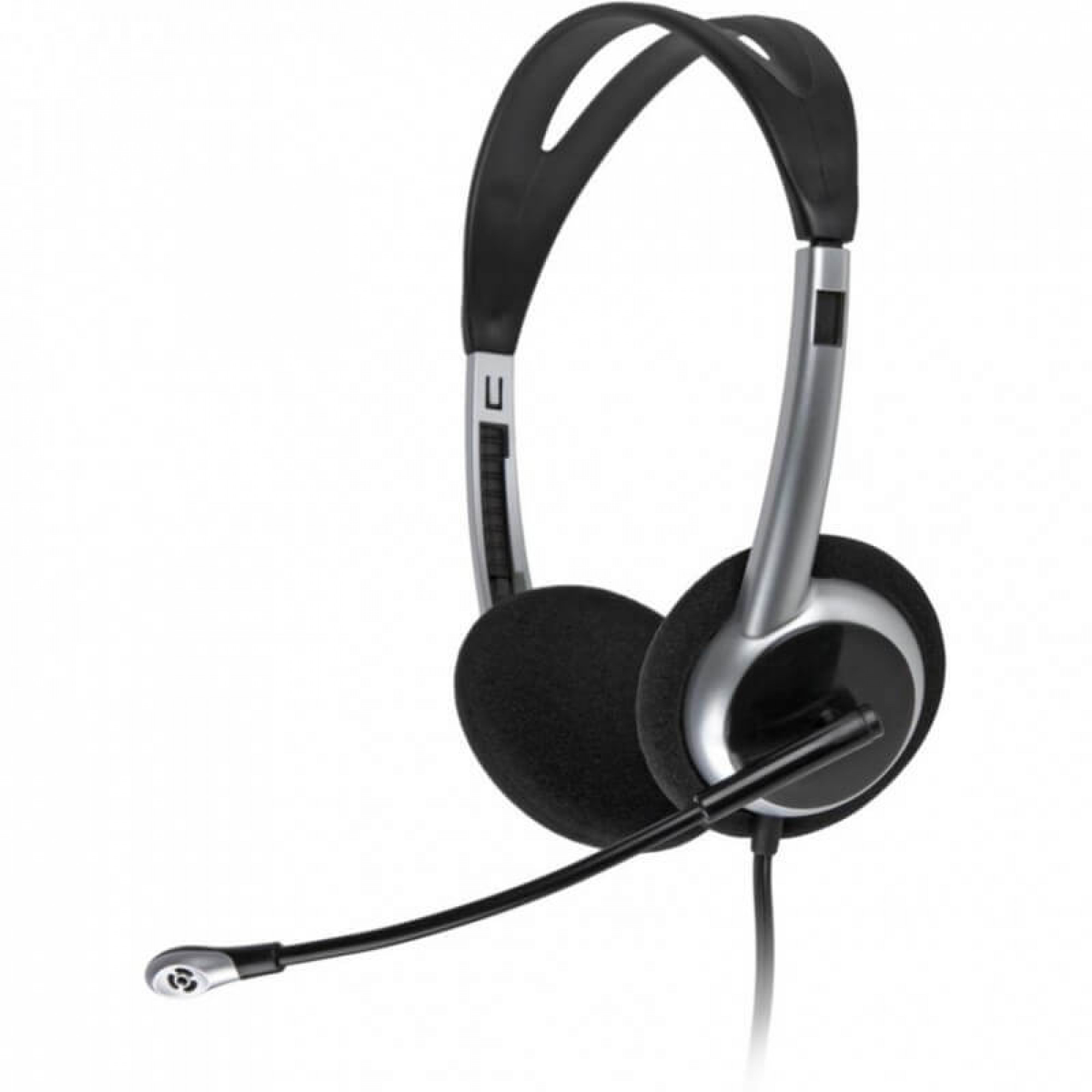 Наушники Gemix HP-260MV Black/Silver, 2 x Mini jack (3.5 мм), накладные, регулятор громкости, кабель